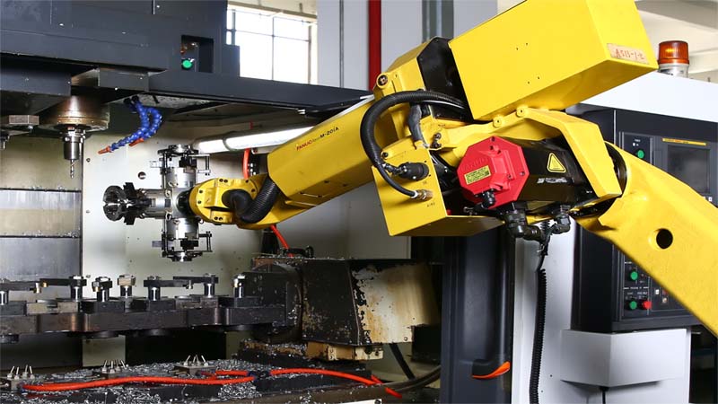 Roboterproduktionslinie